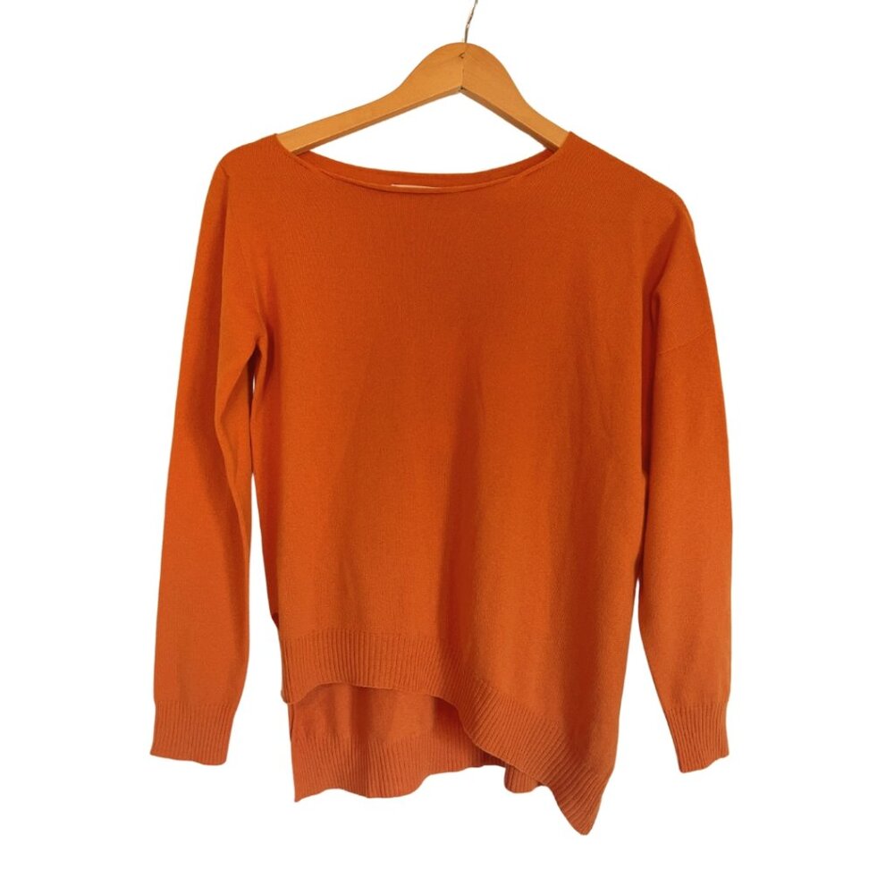 Liviana Conti 100% Cashmere Sweater Orange Size XS NWT